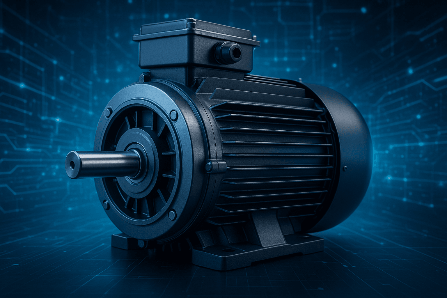 Motor elétrico industrial em oficina especializada ElectroBraz